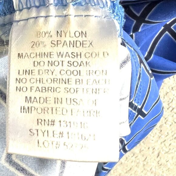 Jude Connally Alexia Blue Geometric 1/4 Zip Dress - Picture 6 of 8